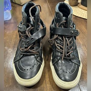 Taka hayashi horween leather moto sk8 hi sz 10.5